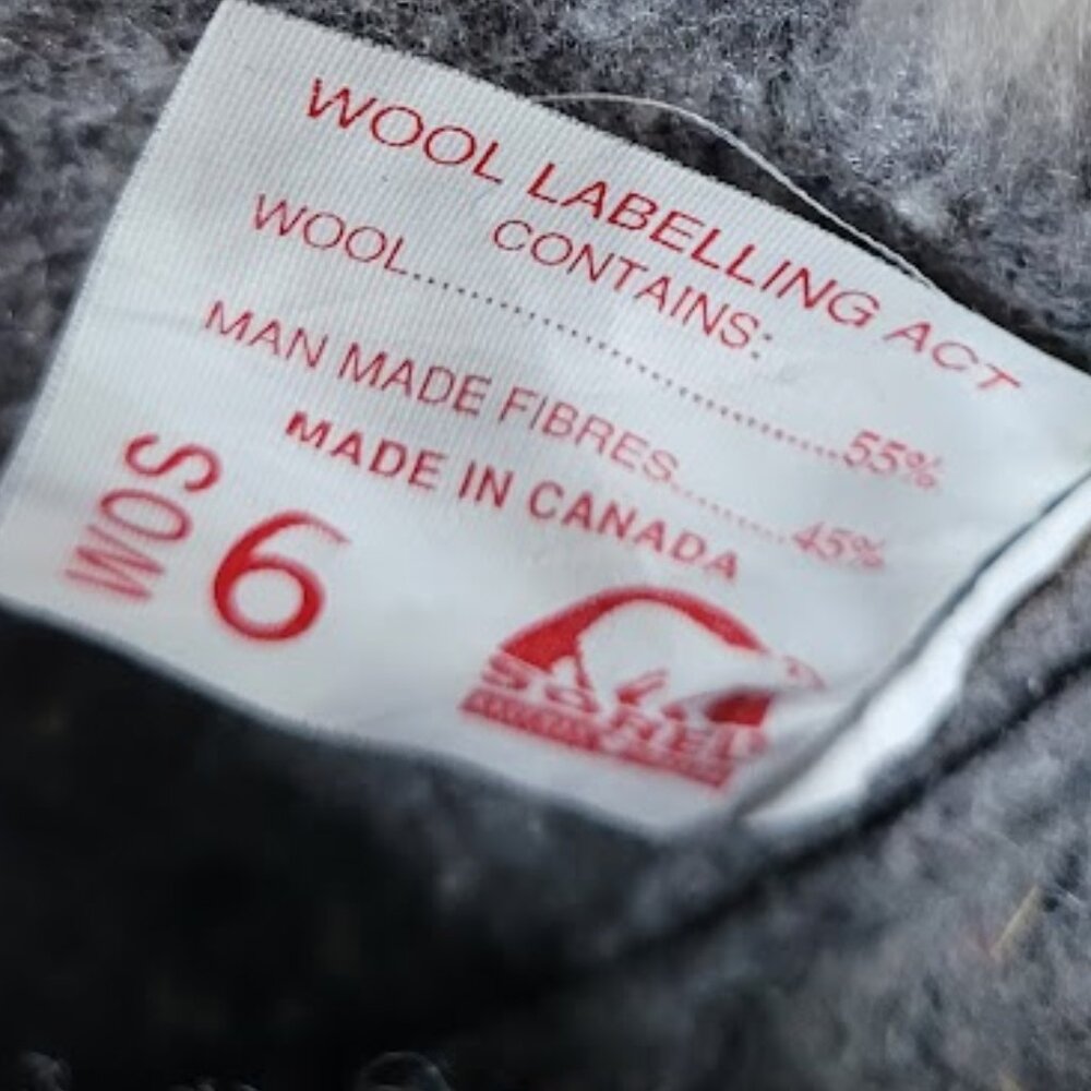 SOREL Wool Lined "Manitou" Womens Size 6 Boots Brown/Black/Yellow Vintage Rare - Picture 11 of 13